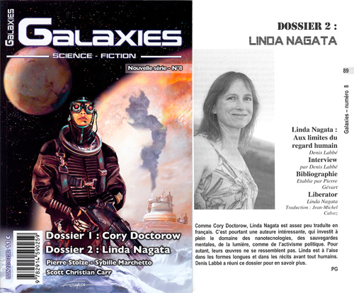 The Galaxies cover and first page of the dossier.