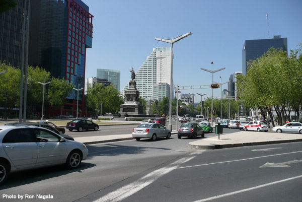 Driving takes on a whole new definition in Mexico City, but somehow it seems to work.